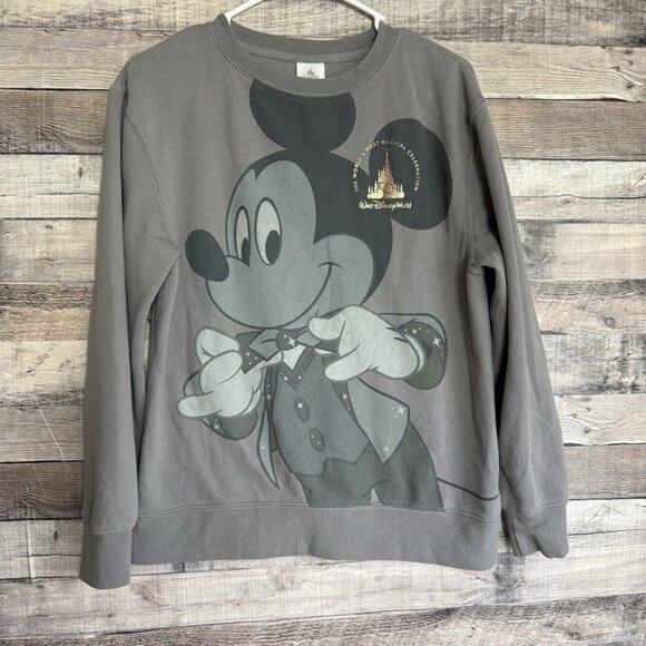 Walt Disney World 50th Anniversary Mickey Mouse Tux Sweatshirt - Unisex XSmall - Picture 1 of 9